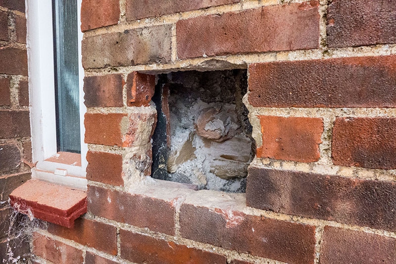 degraded cavity wall insulation